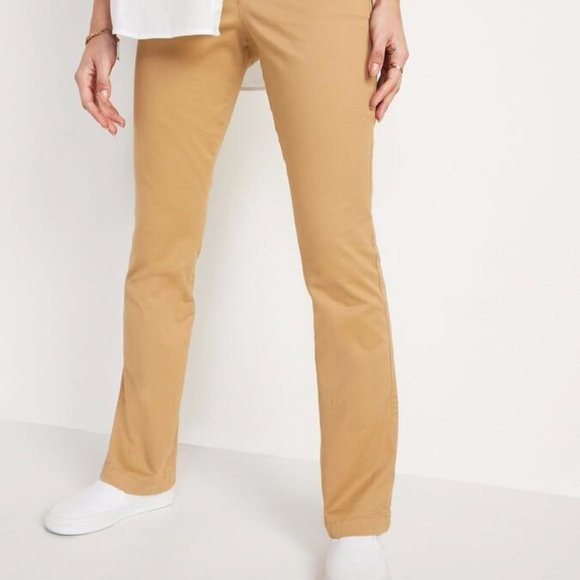 Old Navy Mid-Rise Boot-Cut Khakis for Women New - Picture 2 of 5